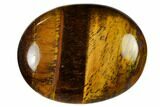 1.7" Polished Tiger's Eye Pocket Stone  - Photo 2